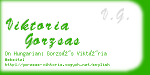 viktoria gorzsas business card